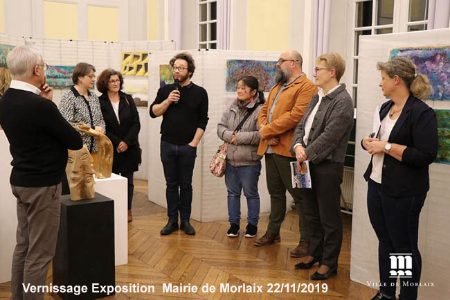 EXPO PEINTURE et SCULPTURE à la mairie de Morlaix 2019