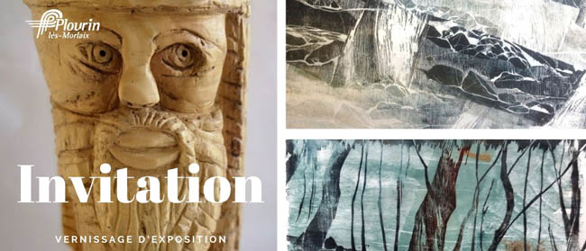 Vernissage de l'exposition Sculptures et gravures