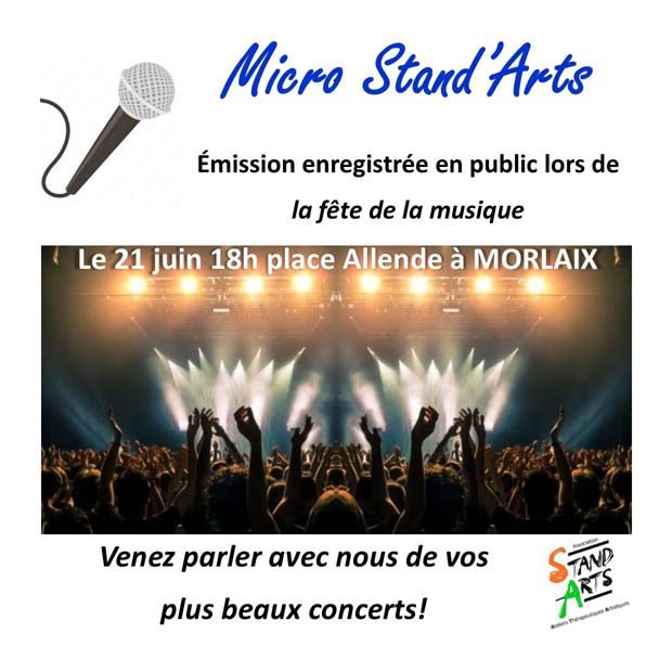 21 JUIN: radio MICRO STAND'ARTS en public !