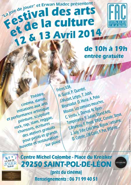 Stand'Arts au Festival Art et Culture à St Pol de Léon