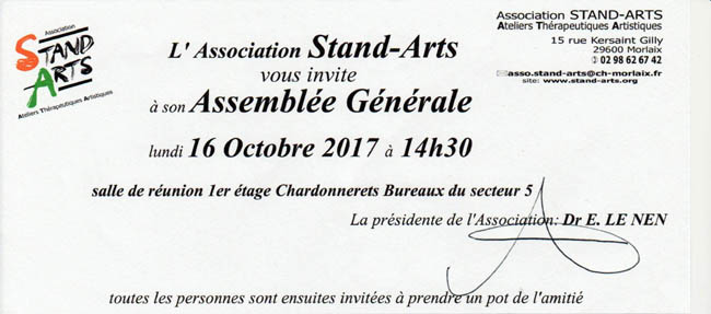 Assemblée Générale de l’Association 2017