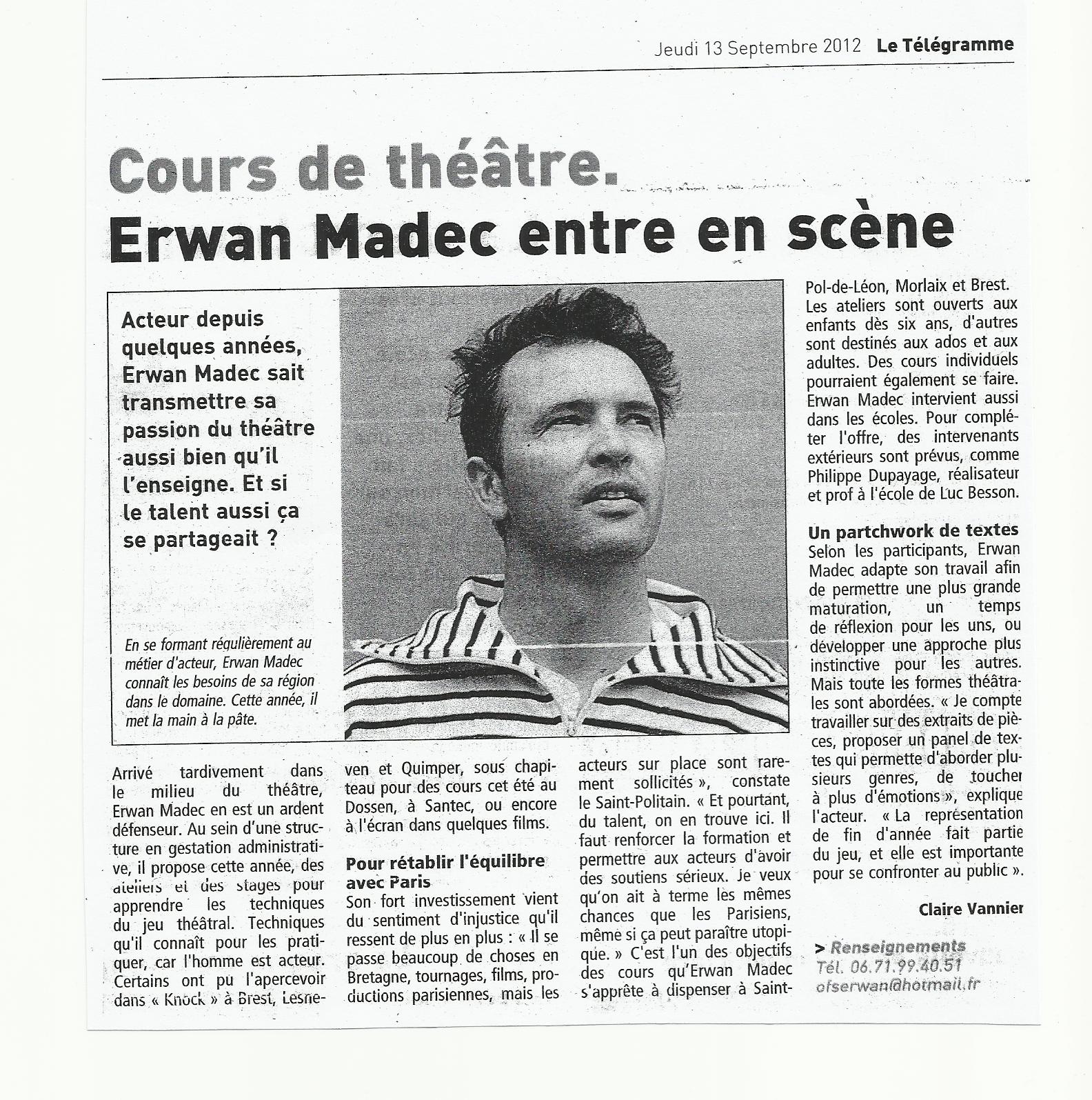 Nouvelle Saison, avec Erwan Madec (2013 - 2015)